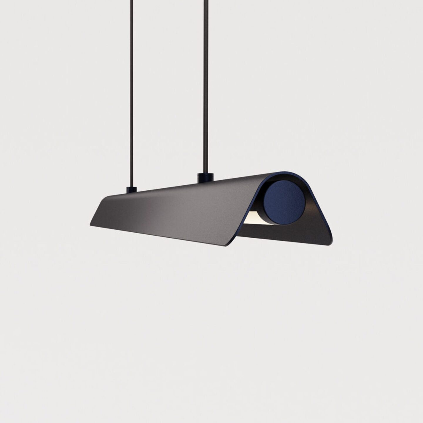 V Fold Linear 096 Deep Blue
